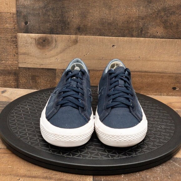 CONVERSE ONE STAR LUNARLON MENS ATHLETIC SHOES NAVY BLUE DENIM LOW SIZE 11 - Picture 2 of 9